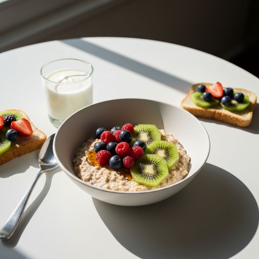 Frühstück und Morgenroutine