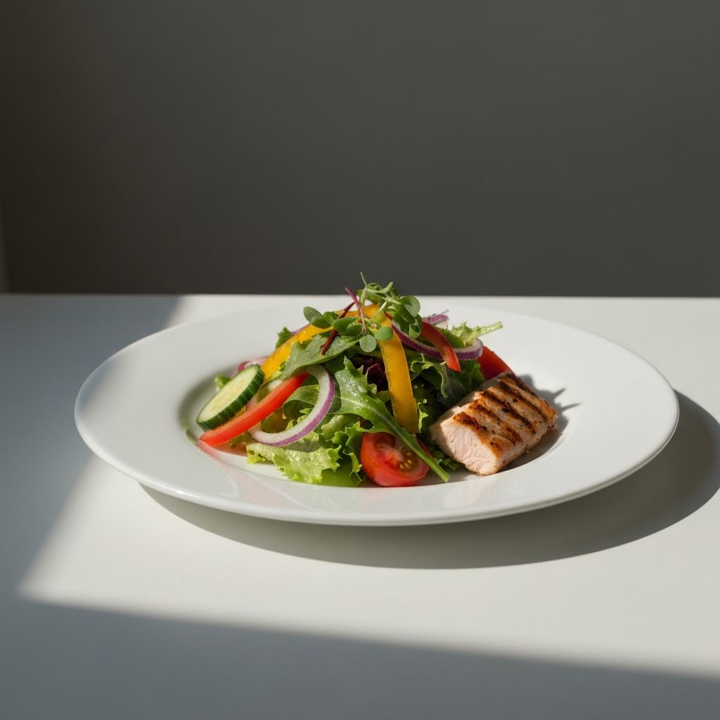 Abendessen leicht und ausgewogen